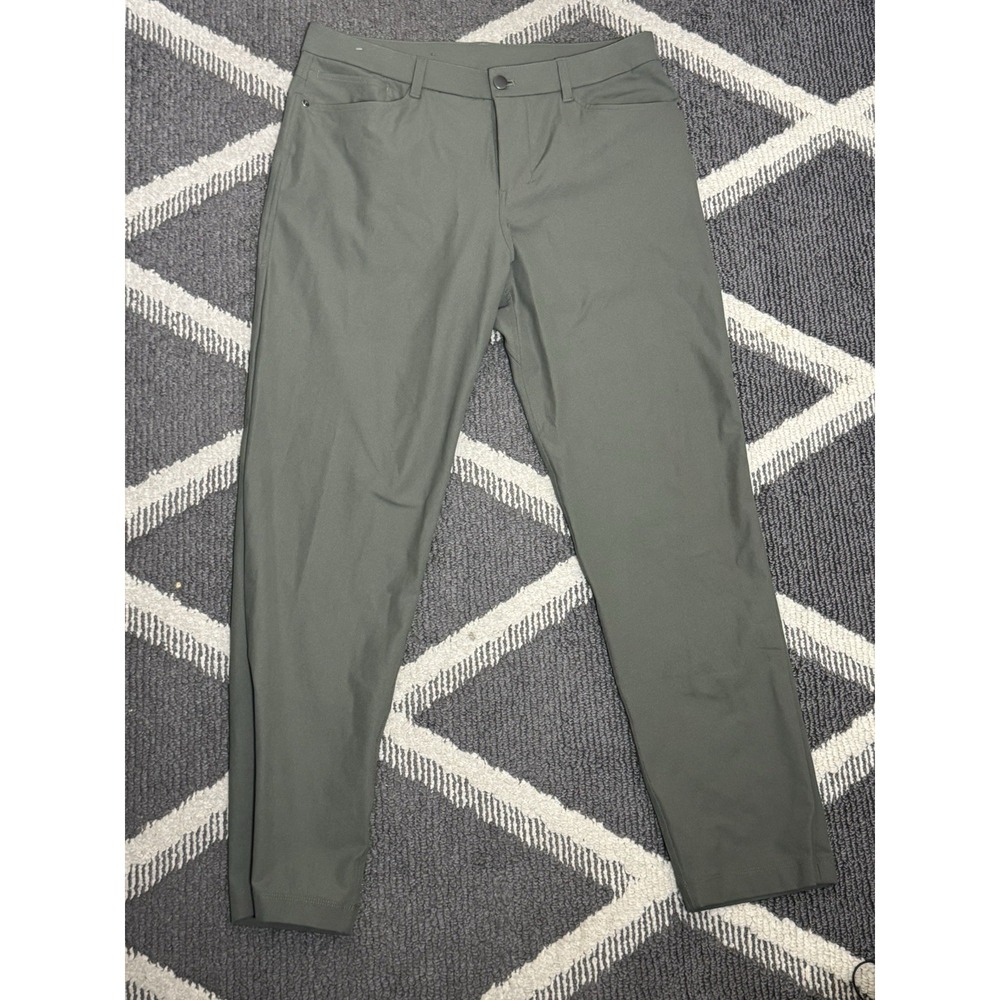 Lululemon ABC Classic-fit Trouser Green 32x30 Pants Warpstream Dark Forest